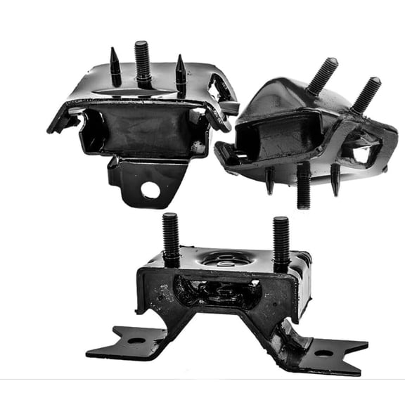 4M Auto Parts Front Left, Front Right Engine Mounts & Rear Transmission Mount 3PCS Parts. 3047, 3048, 3062