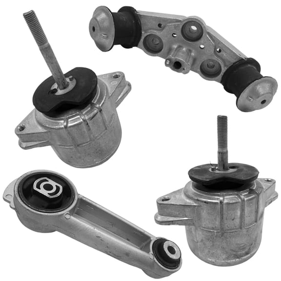 4M Auto Parts Front Left, Front Right, Right Upper Engine Mounts & Rear Automatic Transmission Mount 4PCS Set. 10003 9833 9970 9971.