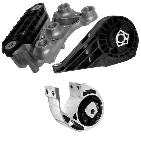 4M Auto Parts. Front, Rear & Hydraulic Left Automatic Transmission Mounts 3PCS Set. Part Numbers: 3522 3525 3430