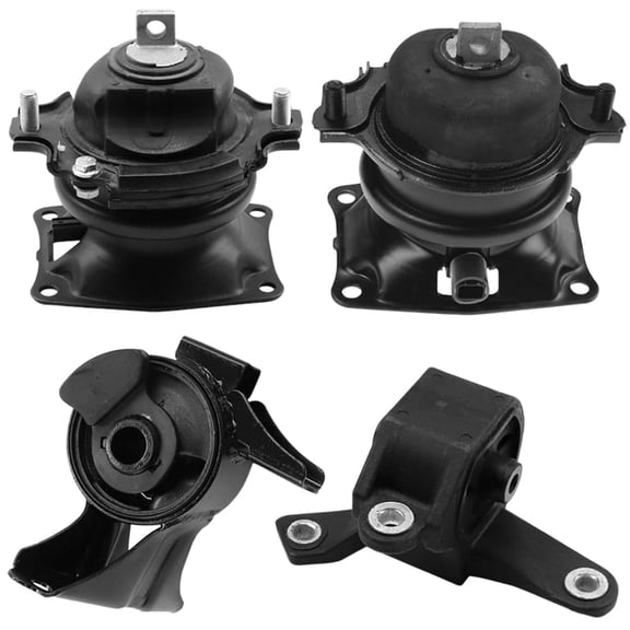 4M Auto Parts Front, Rear & Right Engine Mounts With Left Automatic Transmission Mount (5 Speed) 4PCS Set Parts 9737, 9415, 9662, 9512. A4575EL, A4587, A65017EL, A65015