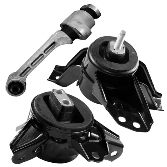 4M Auto Parts. Hyd. Right Engine Mount, Front Engine Torque Strut Mount & Left Automatic Transmission Mount 3PCS. Part Numbers 10009 10011 9760.