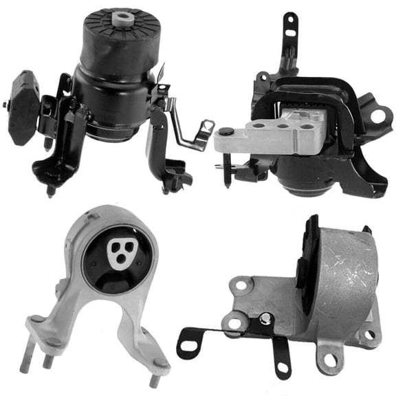 4M Auto Parts Hydraulic Front, Hydraulic Right, Rear Engine Mounts & Left Transmission Mount 4PCS Part Numbers. 10198, 10196, 10210, 10145