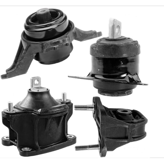 4M Auto Parts Hydraulic Left, Left Lower Transmission Mounts, Hydraulic Right & Hydraulic Front Engine Mounts 4PCS Parts 9874, 9897, 9821, 9842