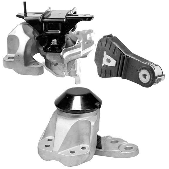 4M Auto Parts. Hydraulic Right Engine Mount with Bracket. Rear Lower Engine Torque Strut Mount & Hydraulic Left Automatic Transmission Mount 3PCS Set. Part Number 3392B 3368 3439.