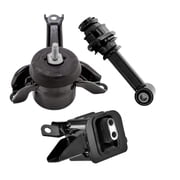 4M Auto Parts Hydraulic Right Engine Mount, Front Lower Engine Torque Strut Mount & Left Transmission Mount 3PCS Parts. 10184, 10187, 10034