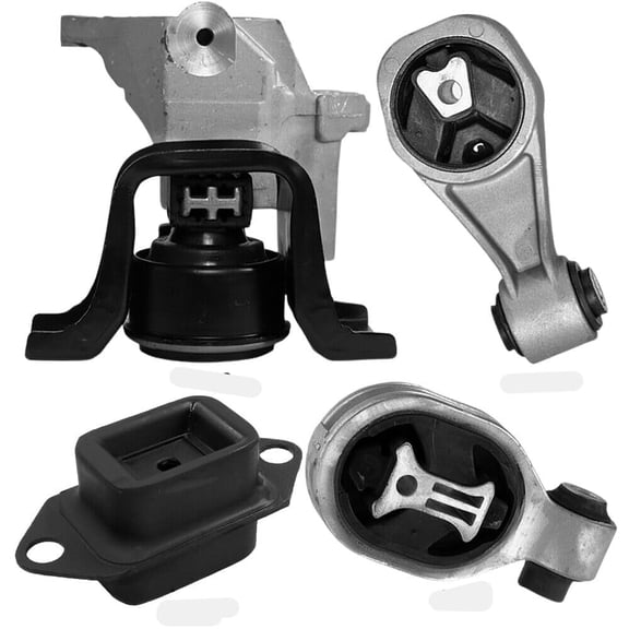4M Auto Parts. Hydraulic Right Engine Mount, Rear Lowers & Right Upper Engine Torque Strut Mounts With Left Manual Transmission Mount 4PCS. Part Numbers: 9818 9717 9728 9712. For FWD