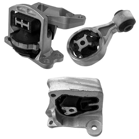4M Auto Parts Hydraulic Right Engine Mount, Right Upper & Rear Lower Engine Torque Strut Mounts 3PCS Part Numbers. 10204, 10190, 10191