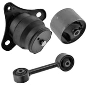 4M Auto Parts Rear Engine Mount Bushing, Right Upper Engine Torque Strut Mount & Front Engine Mount 3PCS Set. Parts 8399, 8201, 8965. A6251, A6232, A7253. Automatic Transmission