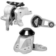 4M Auto Parts. Rear Engine Torque Strut Mount, Hyd. Right Engine Mount With Bolt-Mounted Bracket & Left Automatic Transmission Mount 3PCS Set. Parts 3340 3255 3392B.