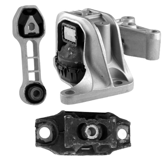 4M Auto Parts. Rear Engine Torque Strut Mount & Hydraulic Right Engine Mount With Left Transmission Mount 3PCS Set. Part Numbers: 9893, 9895, 9876. (Turbocharged Only)