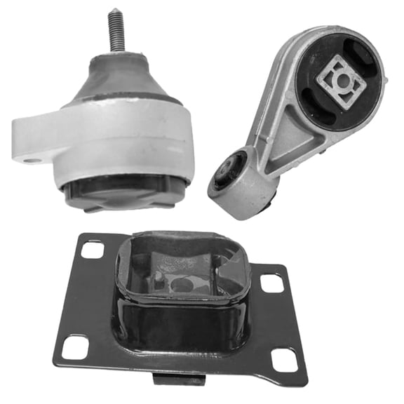 4M Auto Parts Right Engine Mount, Rear Lower Engine Torque Strut Mount, Left Transmission Mount 3PCS Parts 2939 2986 3085