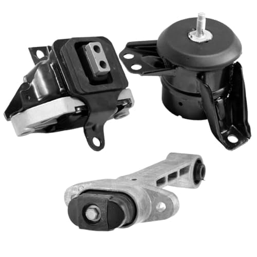 4M Auto Parts. Right, Front Lower Engine Mounts & Left Automatic Transmission Mount 3PCS Set for FWD (Front Wheel Drive). Part Numbers: 10058, 10025, 10128.