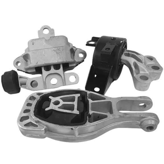 4M Auto Parts Right, Rear Lower Engine Mounts & Left Upper Transmission Mount 3PCS Set. Parts 3442, 3293, 3386. A5922, A5596, A5595