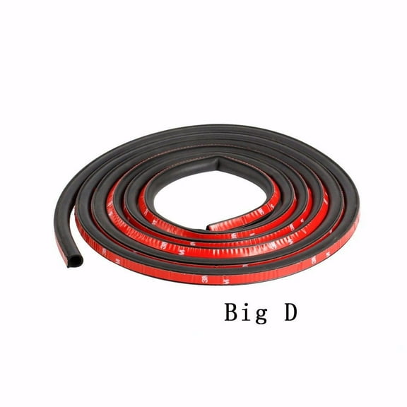 4M Big D-Shape Moulding Trim Rubber Strip Car Door Window Edge Seal Weatherstrip