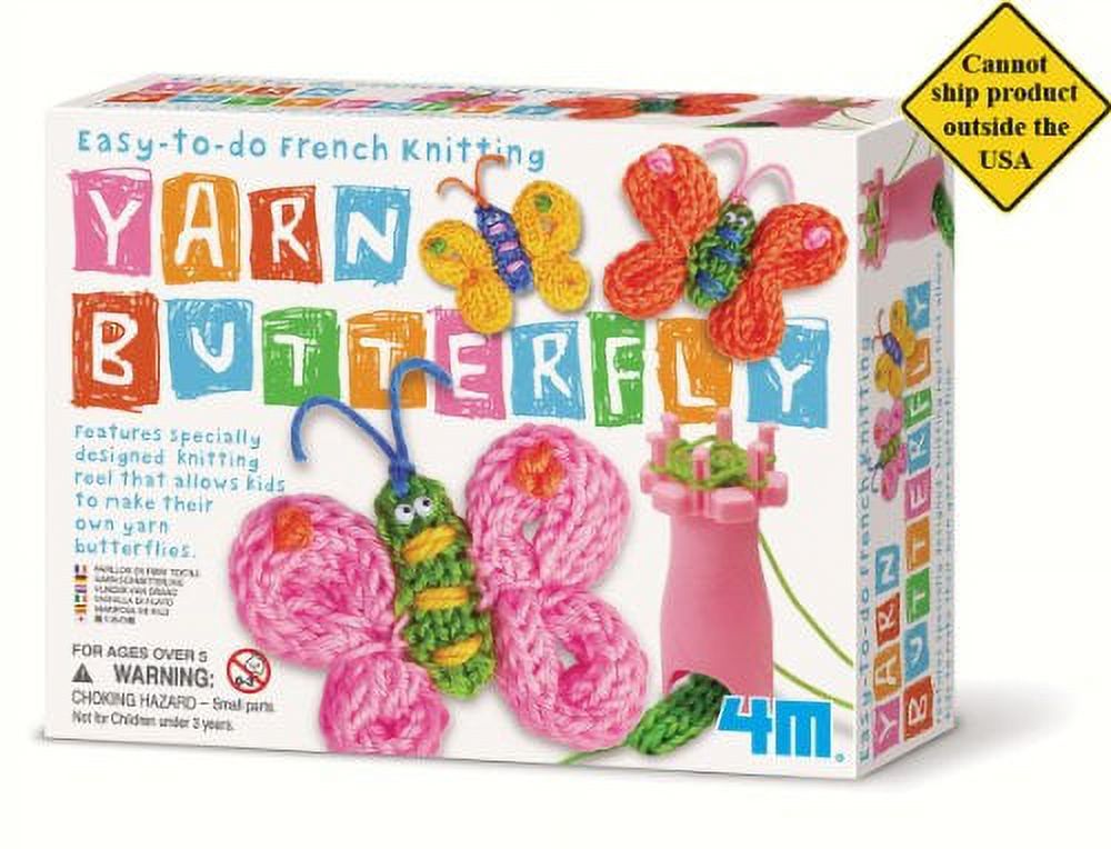 4M Easy-To-Do French Knitting Yarn Butterfly Kit 