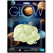 4M Glow 3D Solar System - Glow-In-The-Dark Complete Solar System, Light Charging Wall & Ceiling Stick-Ons, Adhesive Tabs, Kids Room Decoration