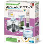 4M Green Science Clean Water Science - DIY Mini Water Filtration & Desalination Plant Kit, Solar Powered, STEM Experiment Activity, Kids Ages 5+