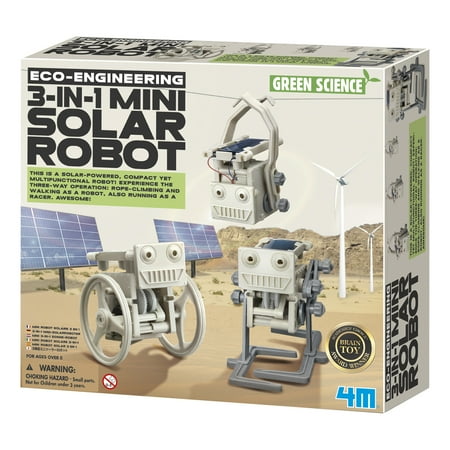 4M Green Science Eco-Engineering 3-in-1 Mini Solar Robot Kit