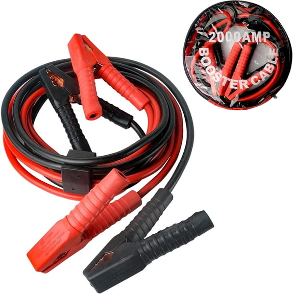 4M Heavy Duty Jump Leads, 2000AMP Car Van Battery Booster Cables, Professional Jumper Cables for Gasoline & Diesel Vehicles