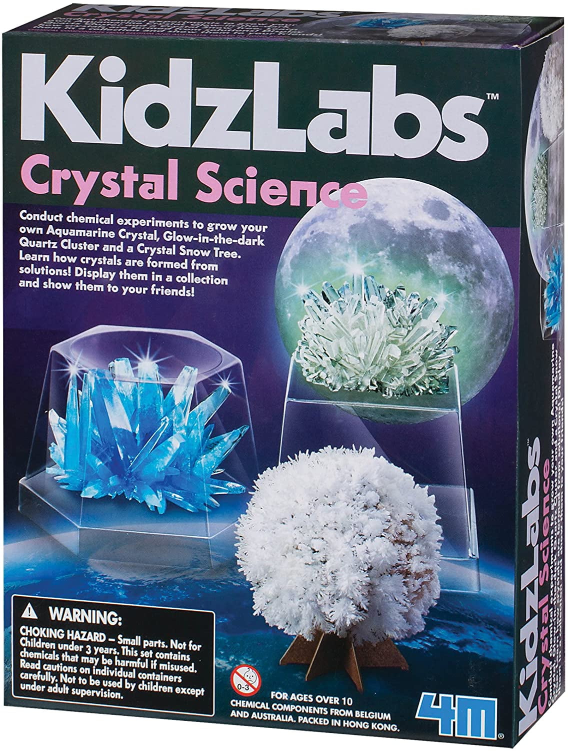 4M KidzLabs Crystal Science Kit, Model 5559, Children 10+ Years