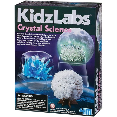 4M KidzLabs Crystal Science Kit, Model 5559, Children 10+ Years