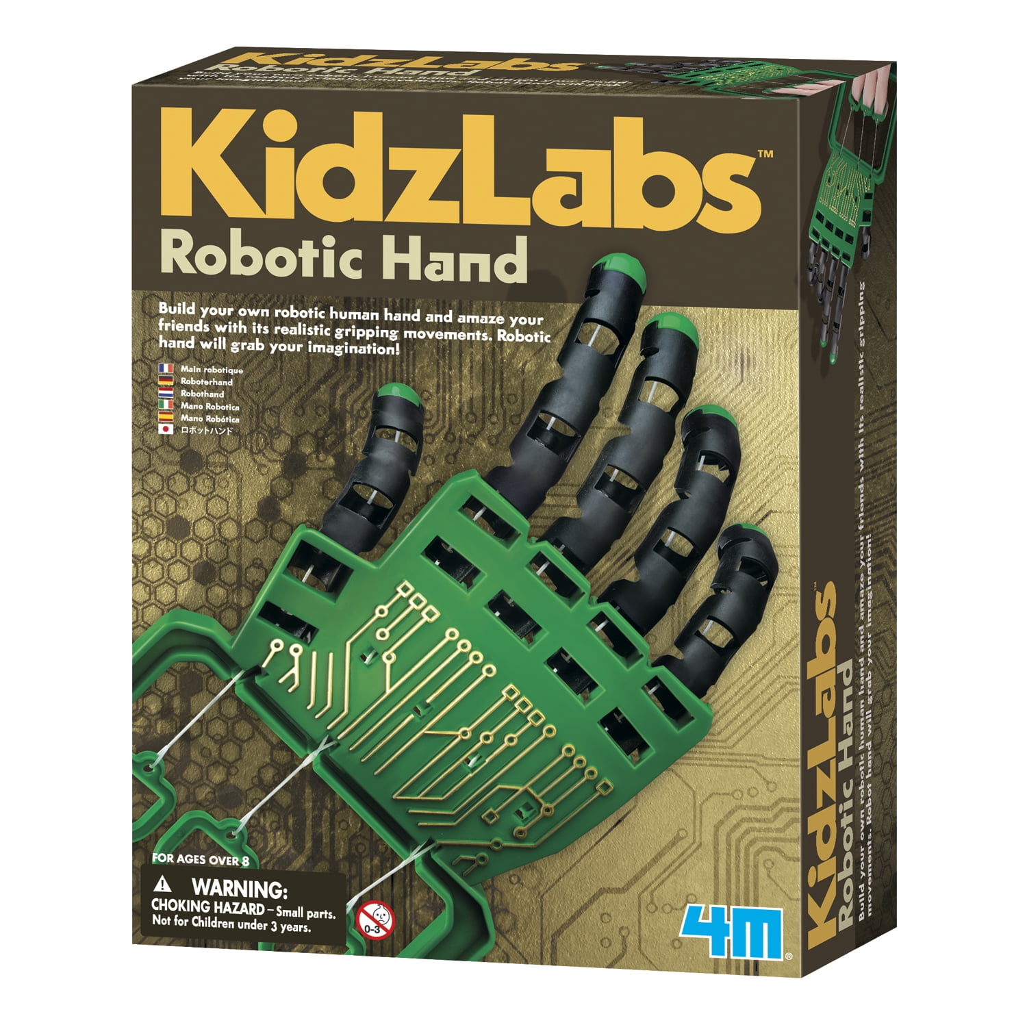 4M KidzLabs Robotic Hand Science Kit Model 3774 - Walmart.com