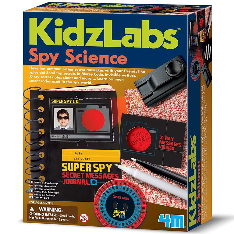 SPY-C 5本 4M: KidzLabs - Spy Science - Assemble A Secret Messages Journal