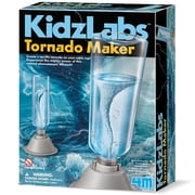 4M KidzLabs Tornado Maker - DIY A Battery Powered Tabletop Water Tornado, Empty Bottle Construction, STEM Science Craft & Activity Kit, Kids Age 8+