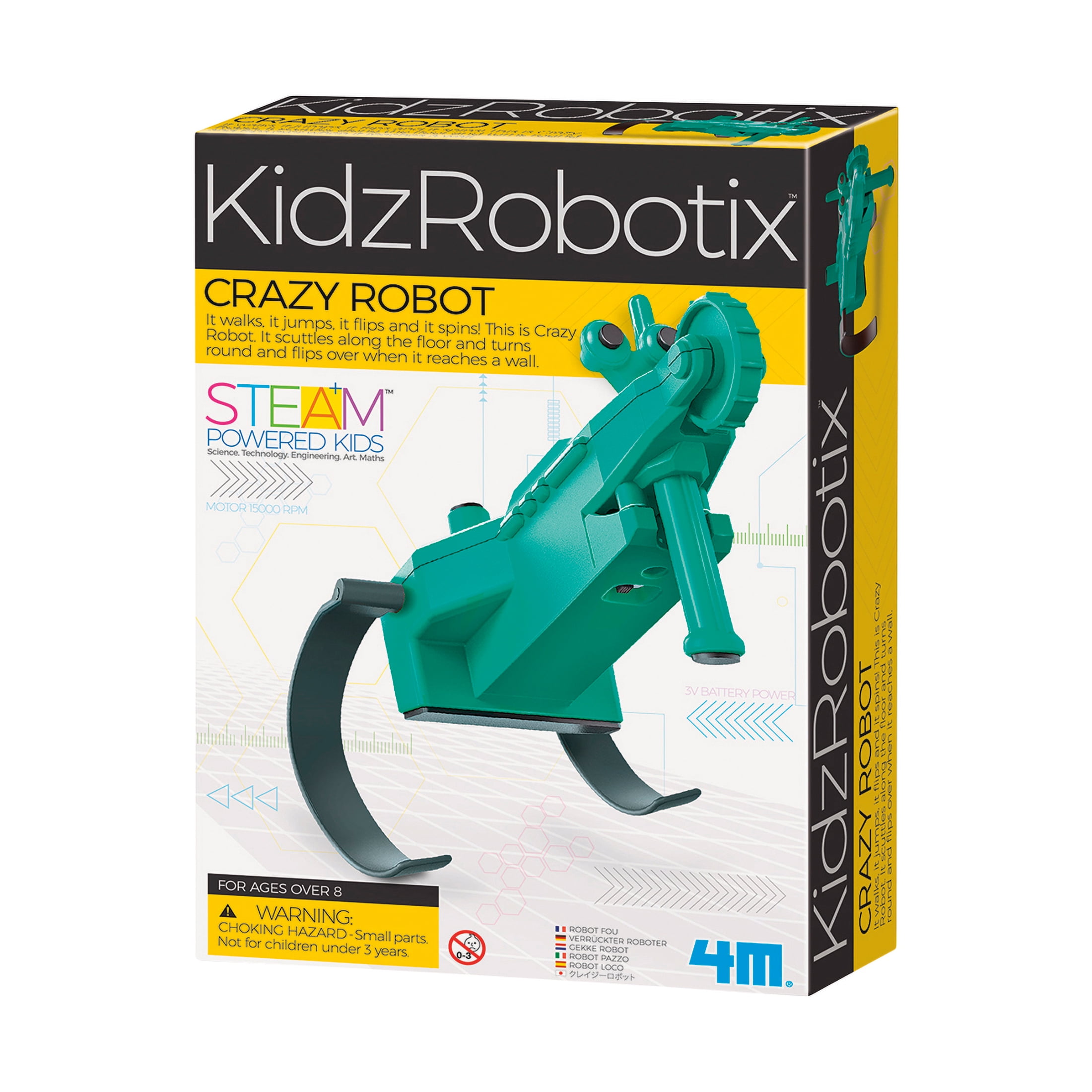 4M KidzRobotix Crazy Robot Kit - STEAM Powered Kids - Walmart
