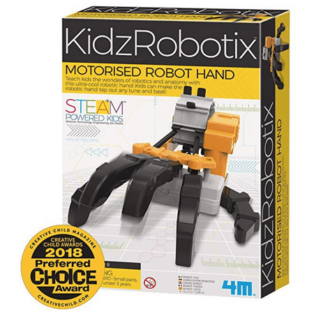 4M Kidzrobotix Motorized Robot Hand Science Kit, Children 8 years and up