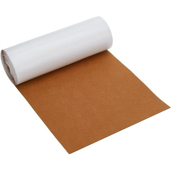 4M Polyester Felt Fabrics for Diy Sound Insulation Bback Adhesive Color Felt Cloth Sienna 25x0.1cm