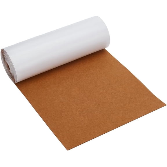4M Polyester Felt Self-adhesive Fabric for DIY Sound Insulation Sienna 25x0.1cm art