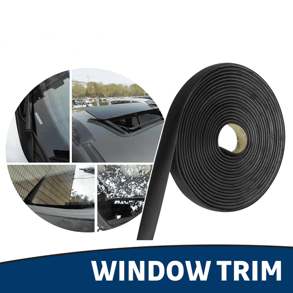 4M Rubber Seal Strip Car Front Rear Side Window Edge Moulding Weatherstrip Trim