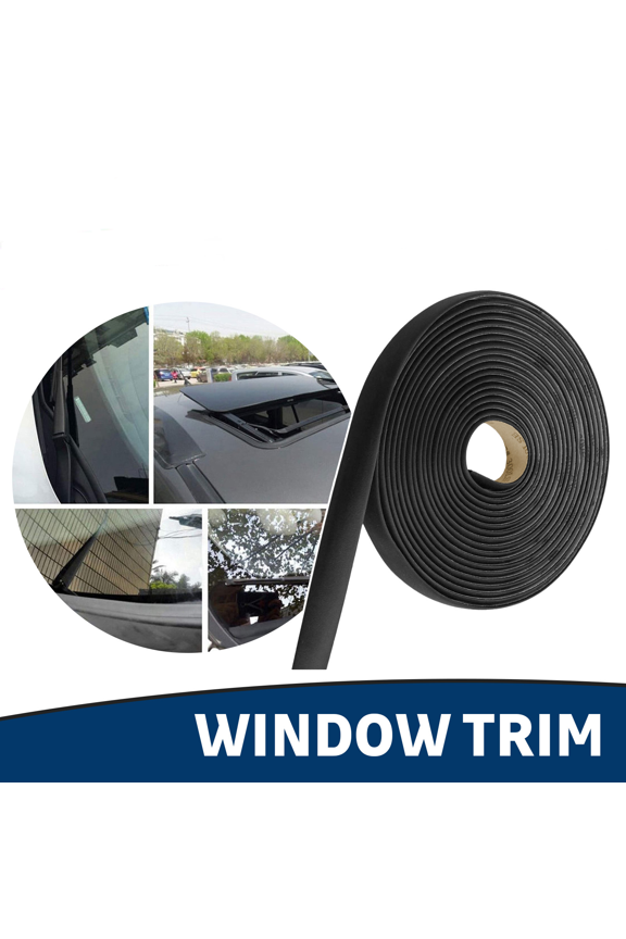 4M Rubber Seal Strip Car Front Rear Side Window Edge Moulding Weatherstrip Trim