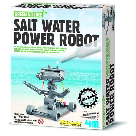 4M Salt Water Power Robot Science Kit, Model 3688, Children 8+ Years
