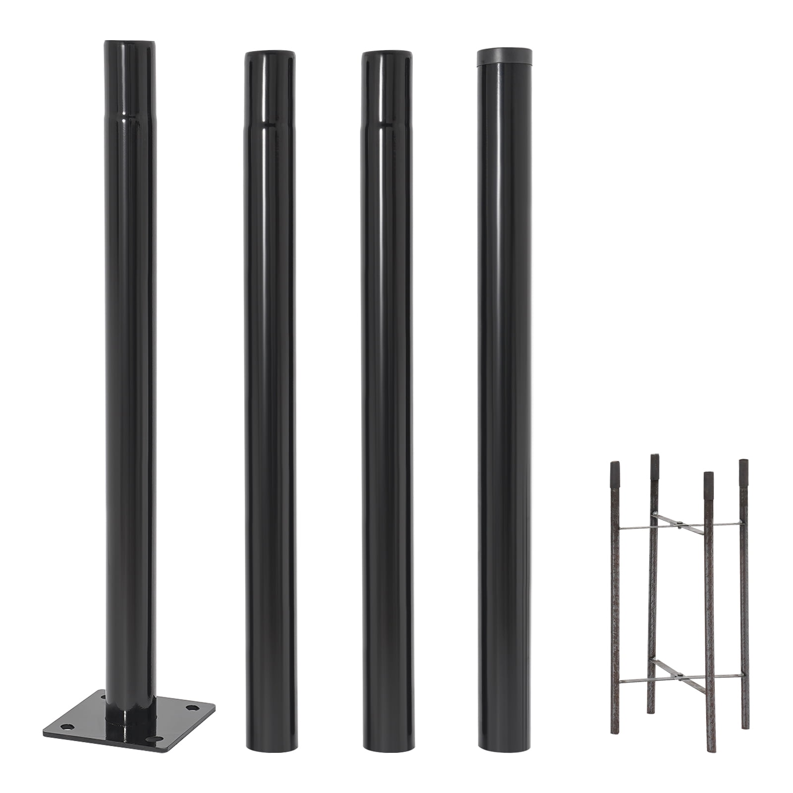 4M Street Light Pole, Street Lamp Post, Outdoor Street Courtyard Parking Lot Lighting Post 76mm