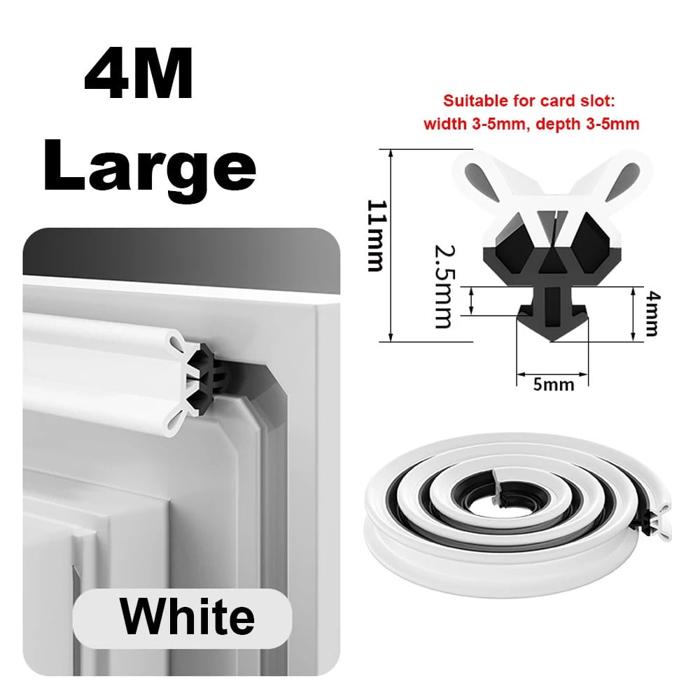4M TPE Window Seal Strip Self-adhesive Plastic Steel Window Insulation ...