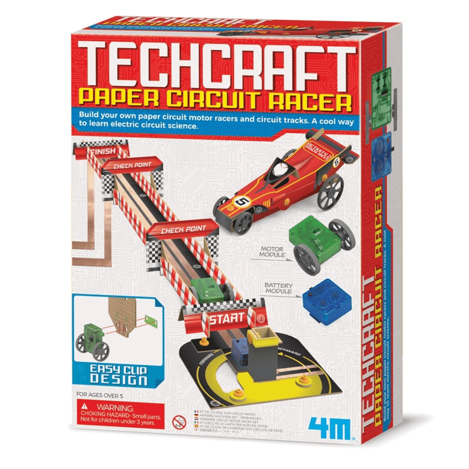 4M - Techcraft Paper Circuit Racer - Walmart.com
