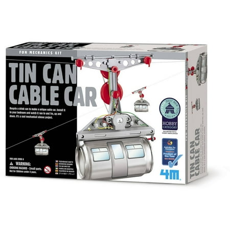 4M Tin Can Cable Car, 1 Each