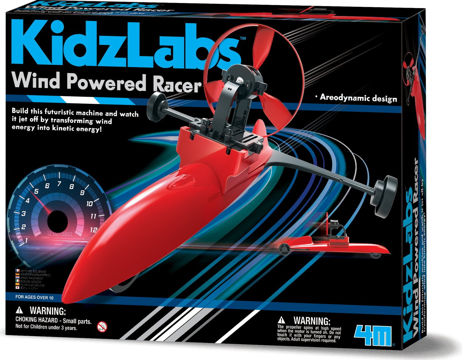 4M Toysmith KidzLabs Wind Powered Racer 85972 - Walmart.com