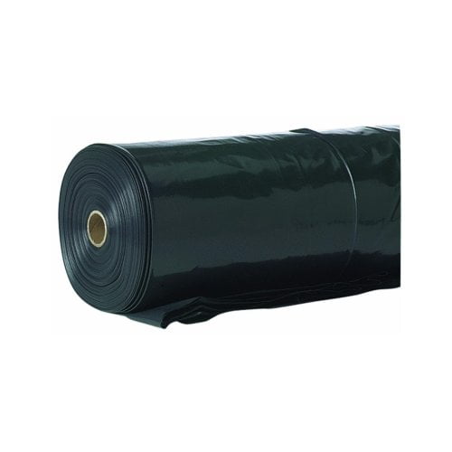 6 Mil Black Polyethylene Plastic Sheeting – 20 Ft X 100 Ft, Heavy Duty Tarps For Vapor Barrier, Cover, Protection