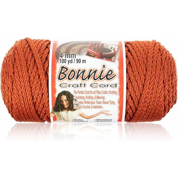 4MM Bonnie Cord 100 Yards Rust Macrame Cord