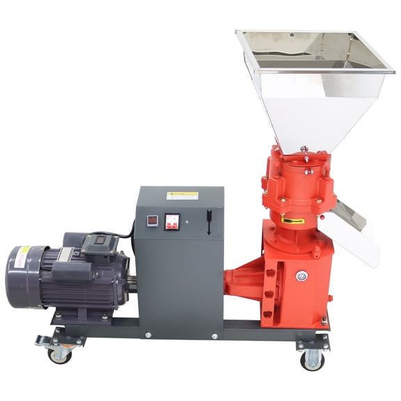 4MM Chicken Feed Pellet Machine Household and Commercial Breeding Pellet Feed Forming Machine Four-head Pressure Roller 220V