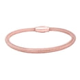 thumbnail image 1 of 4MM Italian Made Mesh Bracelet for Women's In 14K White Rose Yellow Gold Plated Rhodium Over 925 Sterling Silver, 1 of 5