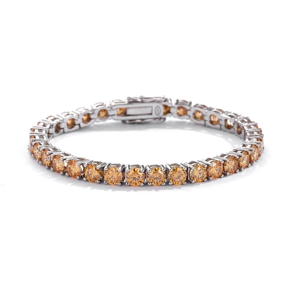 4MM Moissanite Tennis Bracelets for Women Men D Color VVS1 Clarity Womens Tennis Bracelets 925 Sterling Silver Men's Bracelet Chain Jewelry 16-22CM