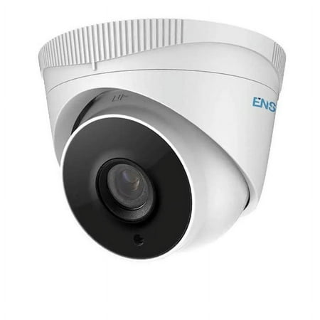 4MP 2.8mm Fixed Lens Network Outdoor Turret IP Dome Wired Security Camera White