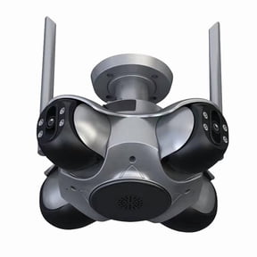 4MP HD Wireless WiFi IP Camera Four Screens Outdoor PTZ Four Lens Human Auto Tracking Video Surveillance Camera US Plug