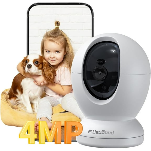 4MP Indoor Security Camera,360Pet Camera Indoor,Baby Monitor with Phone App,Support 5G/2.4Ghz WiFi,Dog Cameras with Speaker, AI Motion Detection,2-Way Audio for Home/Baby/Cat Camera,No Subscription