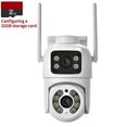 thumbnail image 1 of 4MP Outdoor Surveillance Camera Dual Lens Dual Screen AI Auto Tracking IP Video Wifi PTZ Camera CCTV Two Way Audio ICSEE, 1 of 7