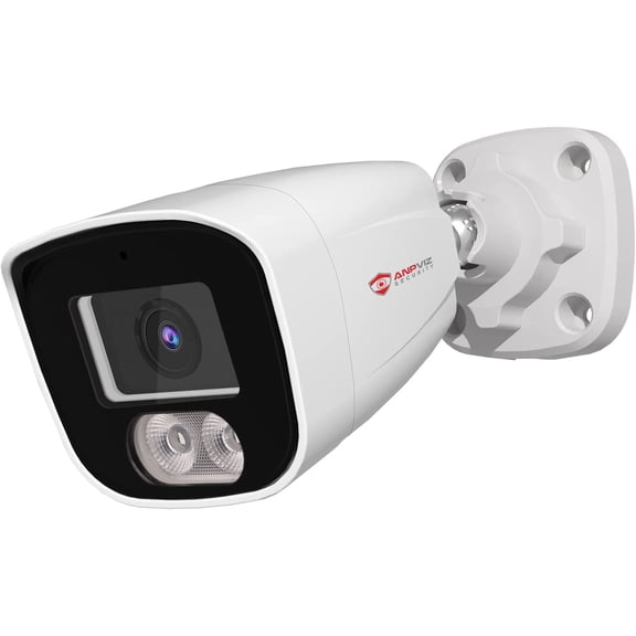 4MP PoE IP Bullet Camera with Microphone/Audio, IP Security Camera Outdoor Indoor, Night Vision 65ft, Waterproof IP66, 108 Wide Angle 2.8mm Lens, 24/7 Recording, NDAA Compliant (U Series)